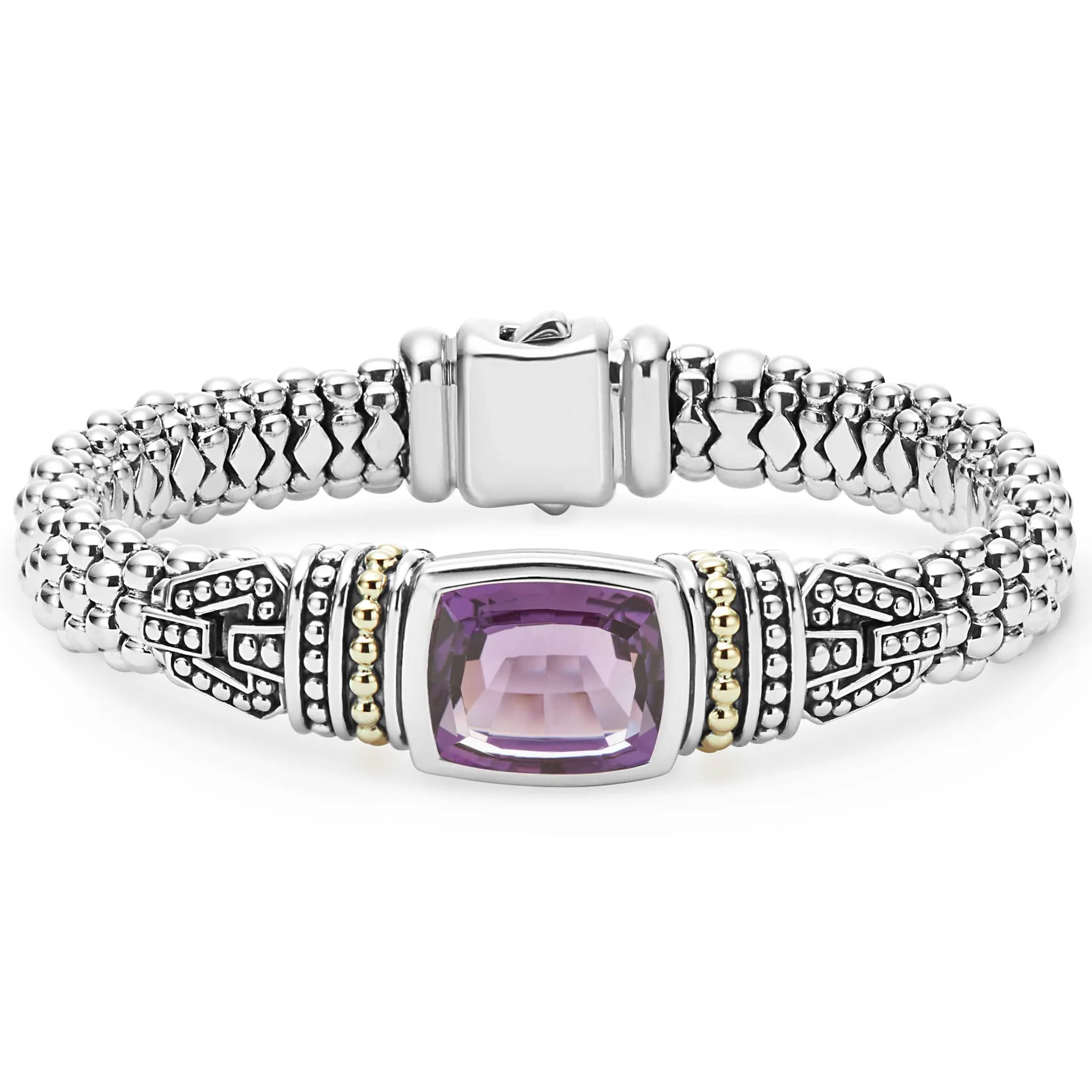 Caviar Color Amethyst Caviar Bracelet | 9mm