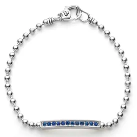 Caviar Spark Blue Sapphire Beaded Bracelet