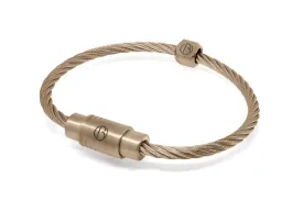 Champagne Gold PVD CABLE Stainless Steel Bracelet