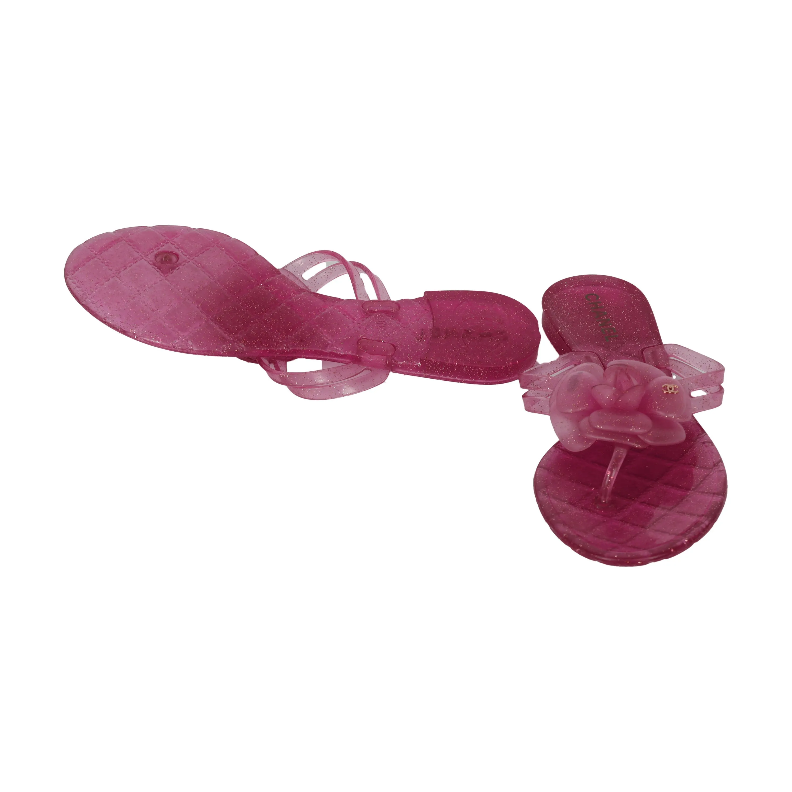 Chanel Jelly Camellia Flip-Flop - '10s