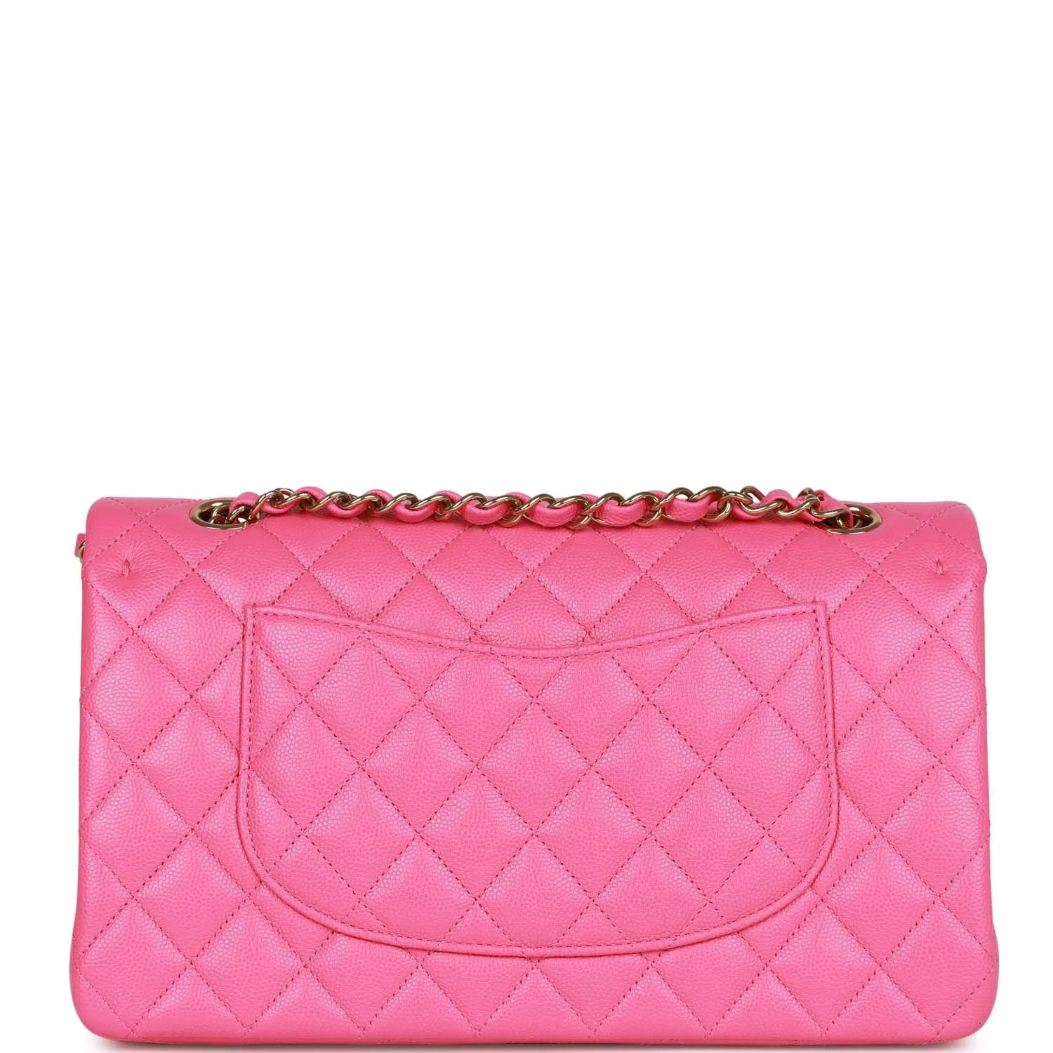 Chanel Medium Classic Double Flap Bag Hot Pink Caviar Gold Hardware