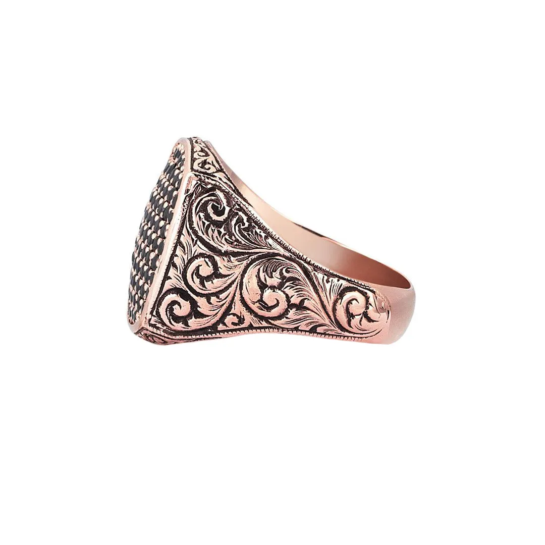 Classic Cushion Pave Ring - Solid Gold