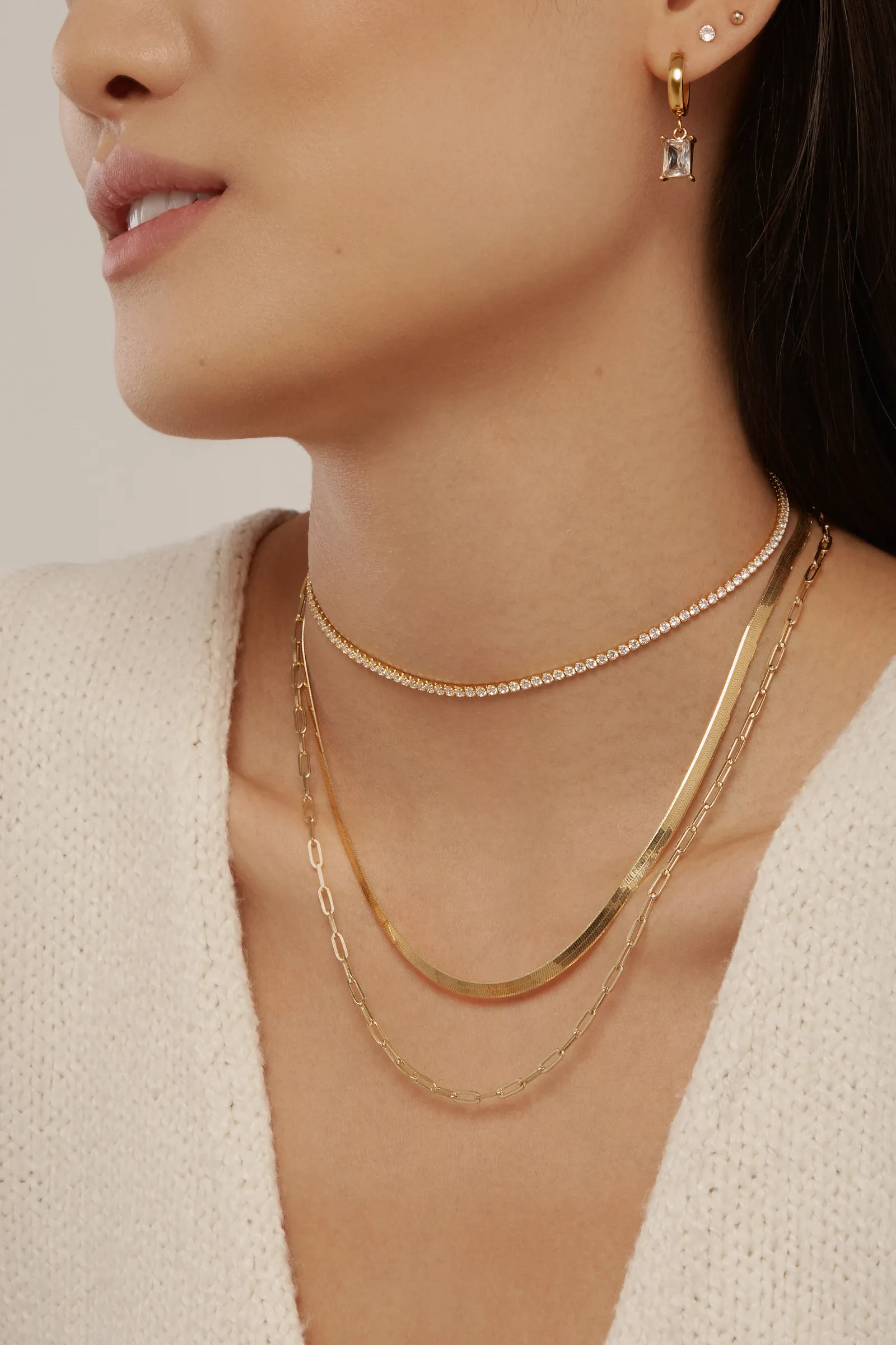 Classic Tennis Choker - Gold Vermeil