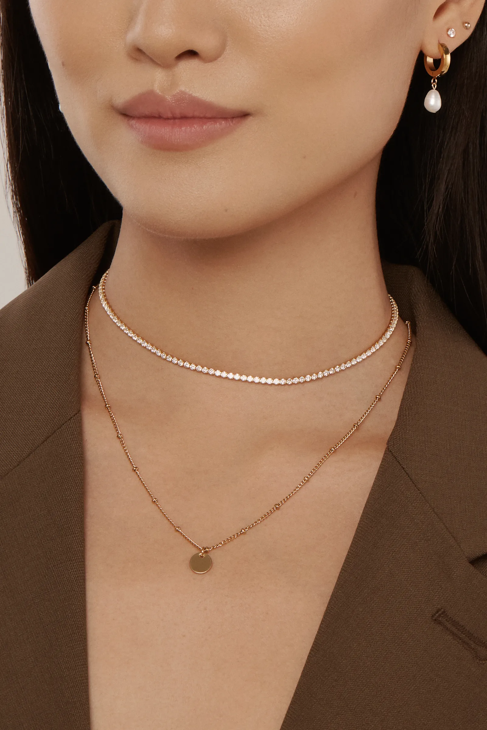 Classic Tennis Choker - Gold Vermeil