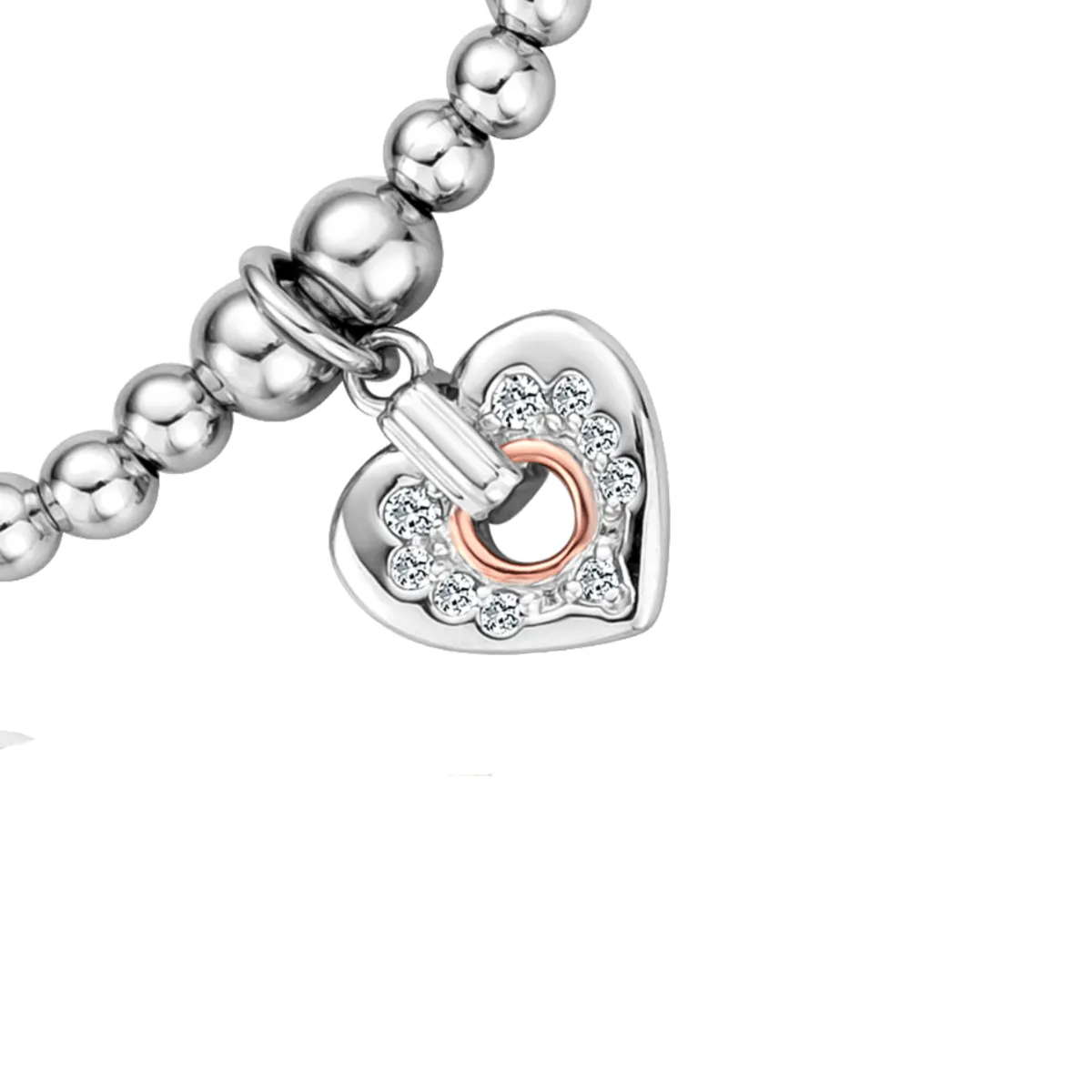 Clogau Cariad Sparkle Heart Affinity Bead Bracelet