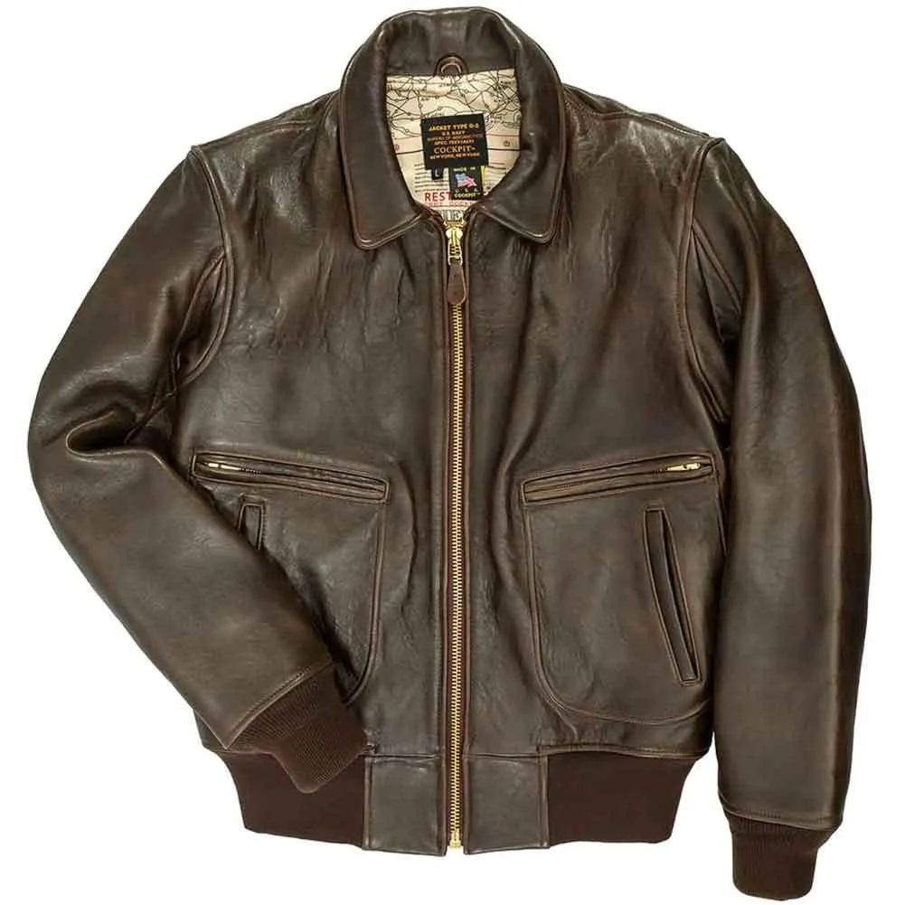 Cockpit USA Mens Modified Raider Leather Flight Jacket SIZE SMALL Final Sale - Ships Same Day