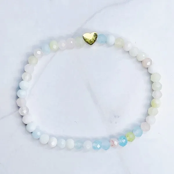 Color HEARTBEAT Bead Stretch Bracelet