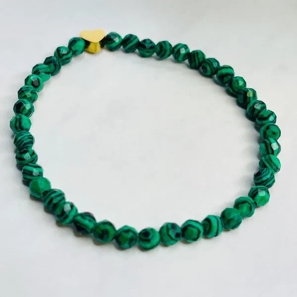 Color HEARTBEAT Bead Stretch Bracelet