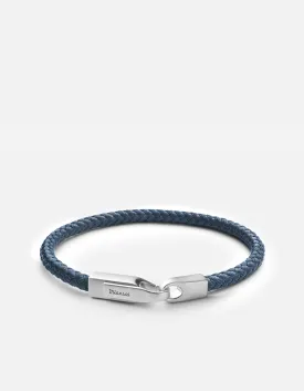 Crew Rope Bracelet, Matte Silver