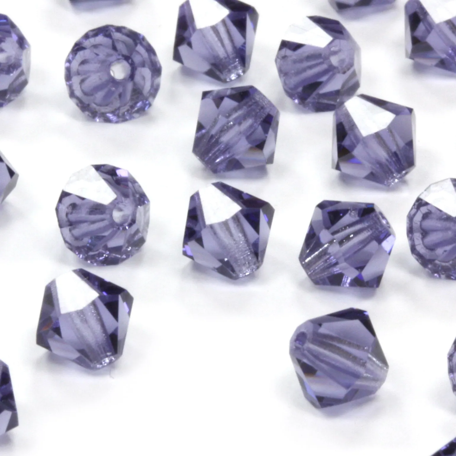 Crystal 5mm Bicone Purple Bundle - Pack of 6