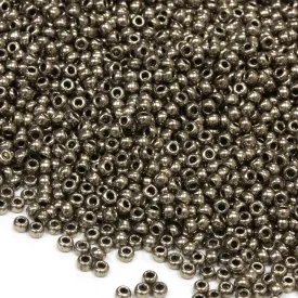 Czech Metallic Black Rocaille/Seed 11/0-Pack of 50g