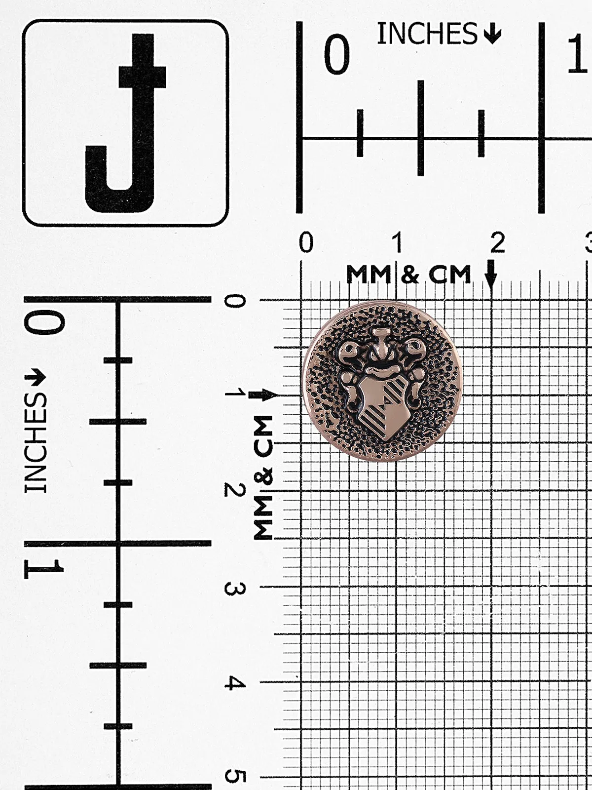 Designer Engraved Design Coat Shank Button