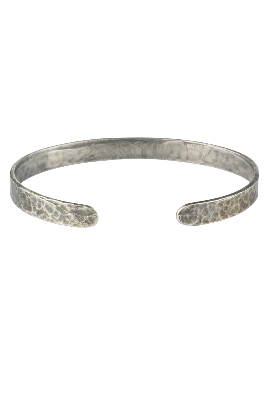 Diamond & Silver Dainty Cuff Bracelet