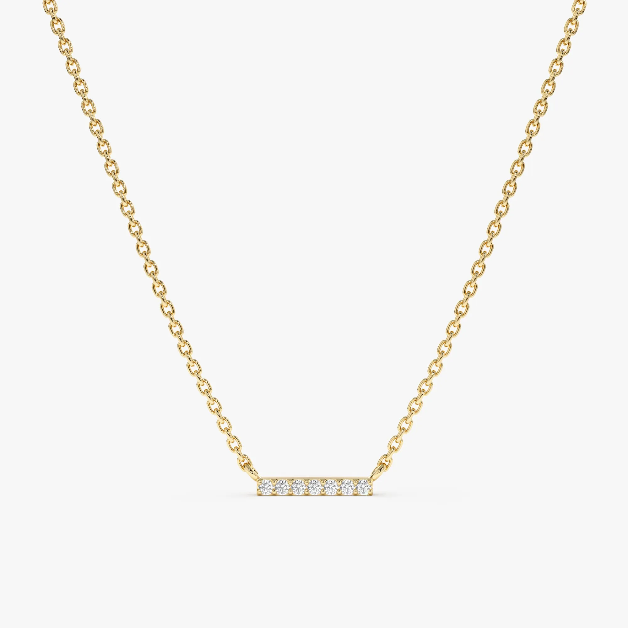 Diamond Bar Necklace, Priscilla