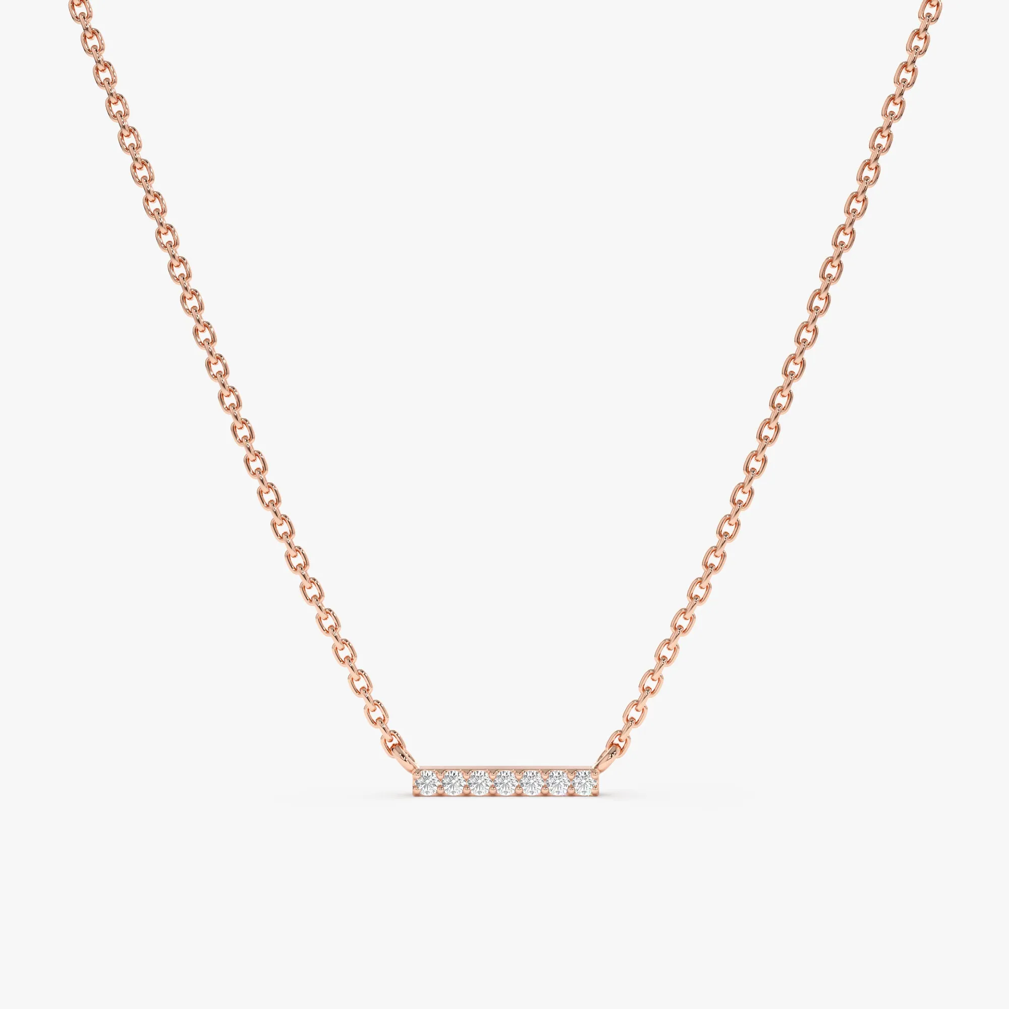 Diamond Bar Necklace, Priscilla