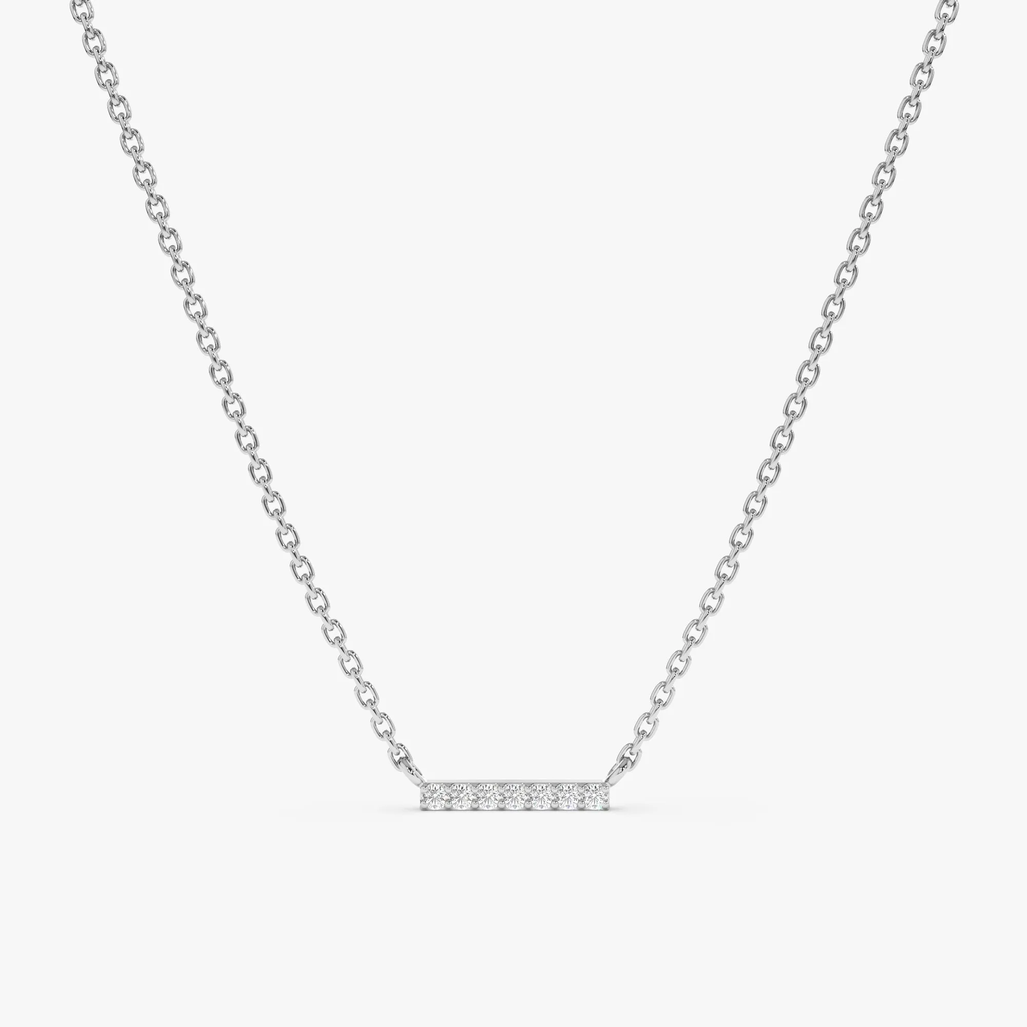 Diamond Bar Necklace, Priscilla