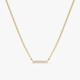 Diamond Bar Necklace, Priscilla