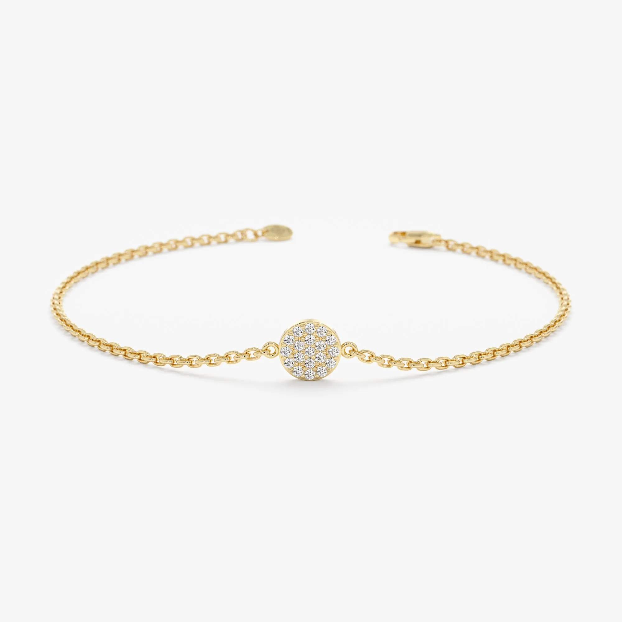 Diamond Disc Bracelet, Maggie