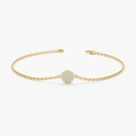 Diamond Disc Bracelet, Maggie