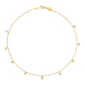 Diamond Drop Anklet