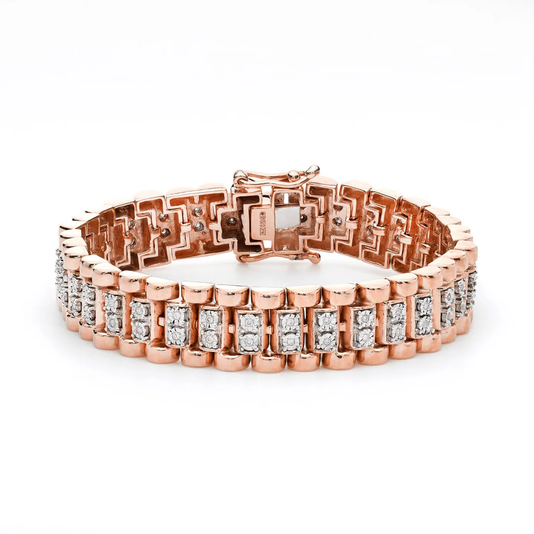 Diamond Presidential Style Bracelet