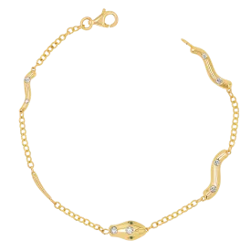 Diamond Serpentine Strand Bracelet