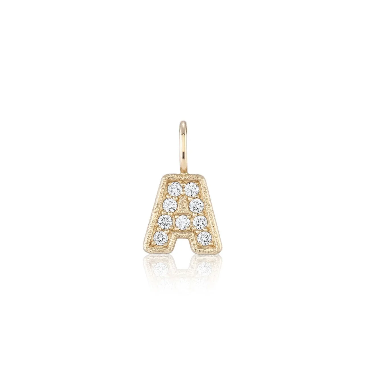 Diamond Signature Letter Charm