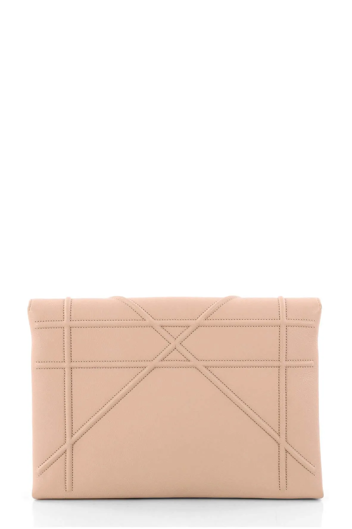 Diorama Flap Clutch Mauve Pink