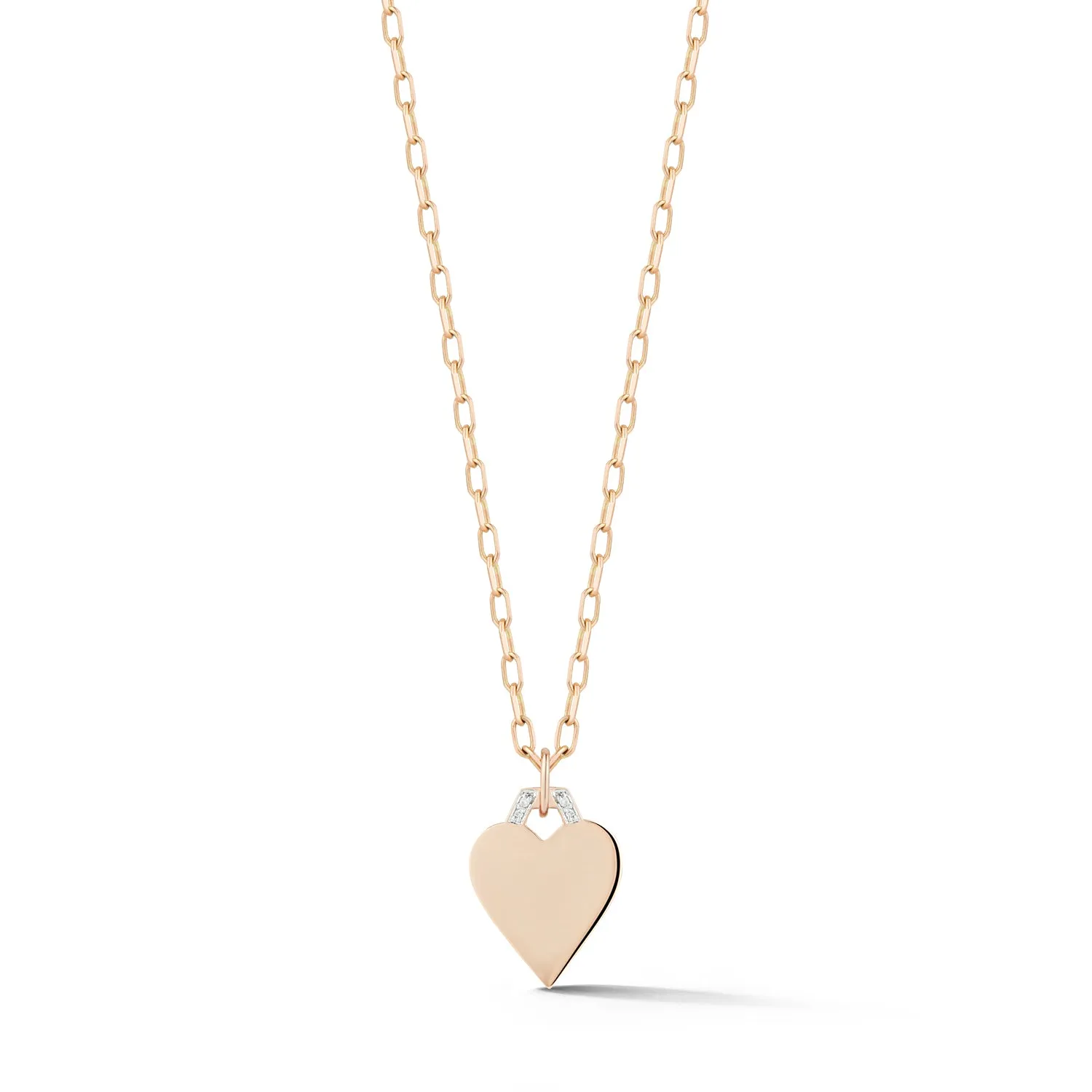 DORA 18K AND DIAMOND MINI HEART CHARM