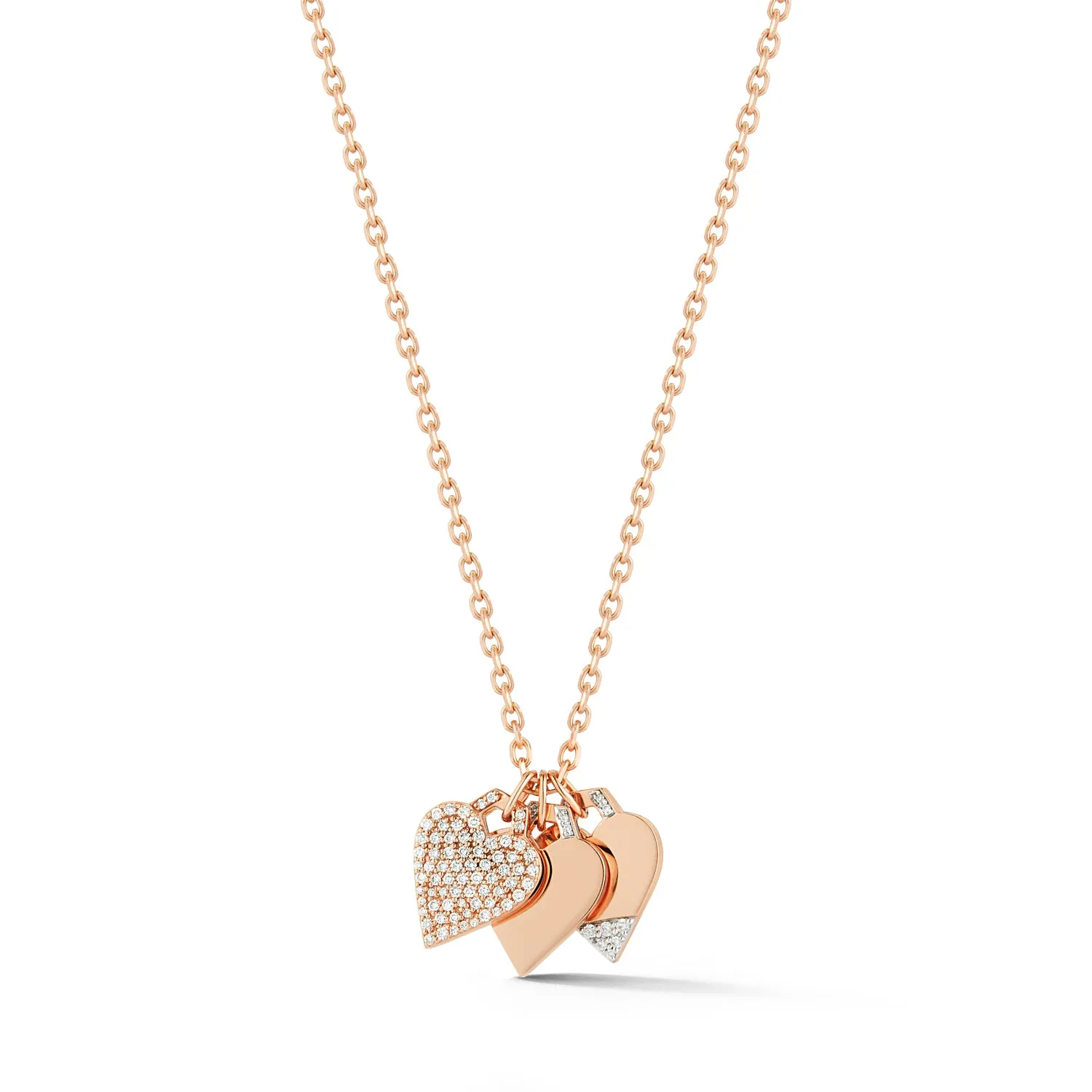 DORA 18K AND DIAMOND MINI HEART CHARM