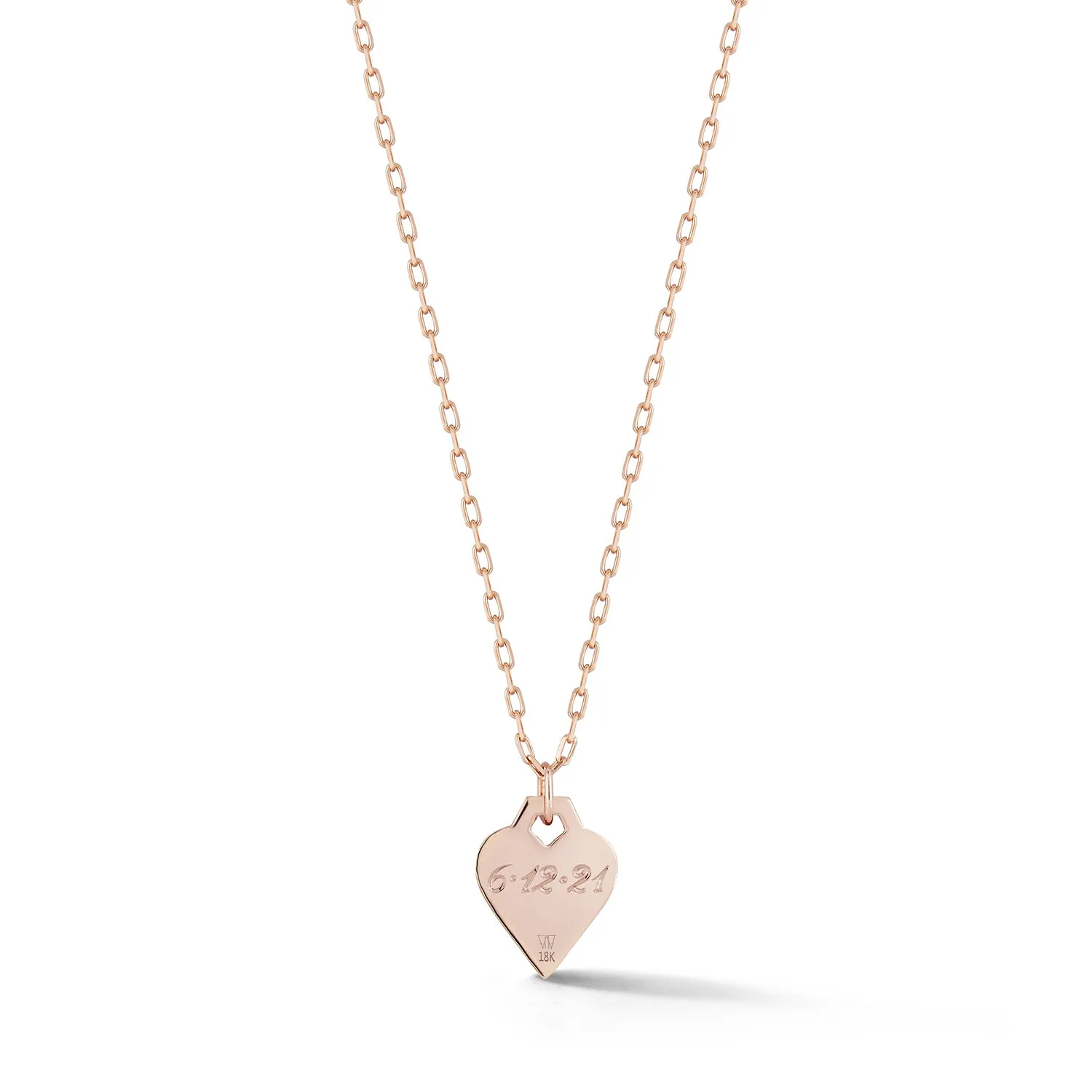 DORA 18K GOLD ALL DIAMOND PAVE MINI HEART CHARM