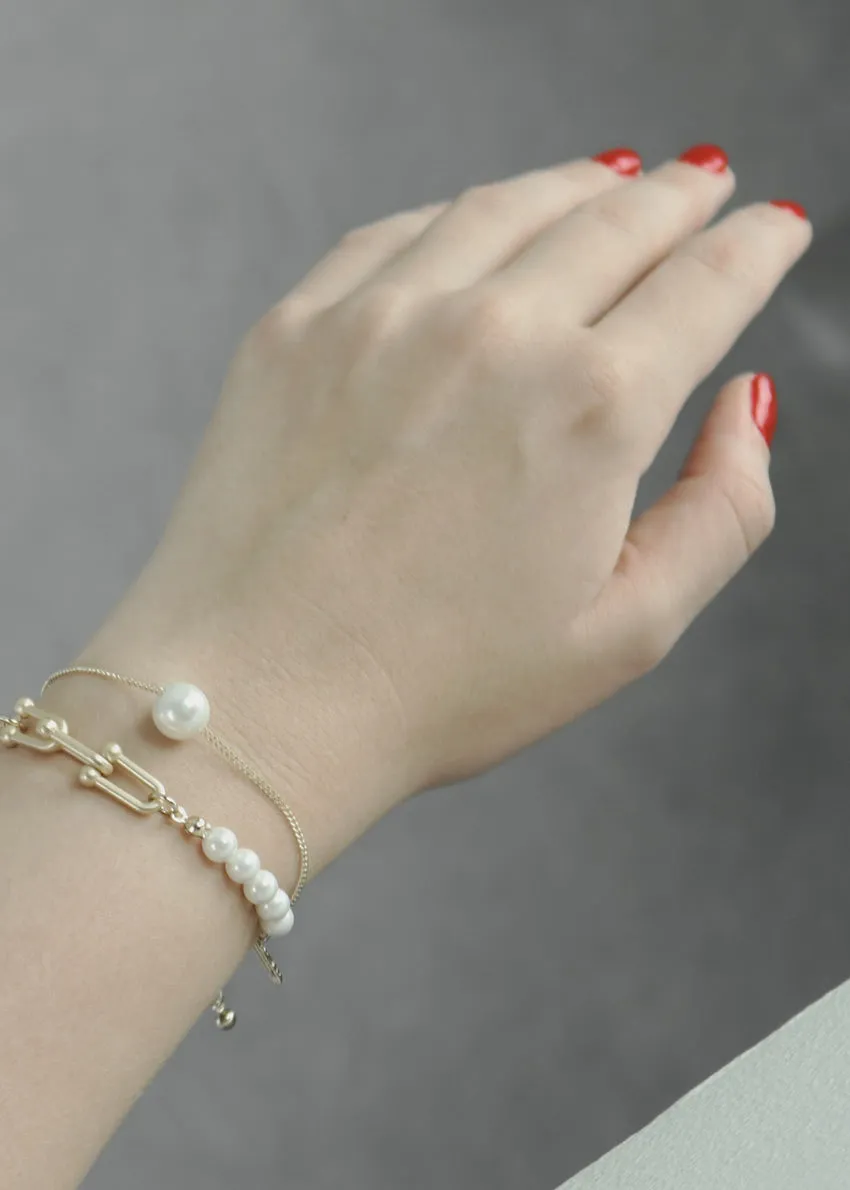 Double Pearl Bracelet