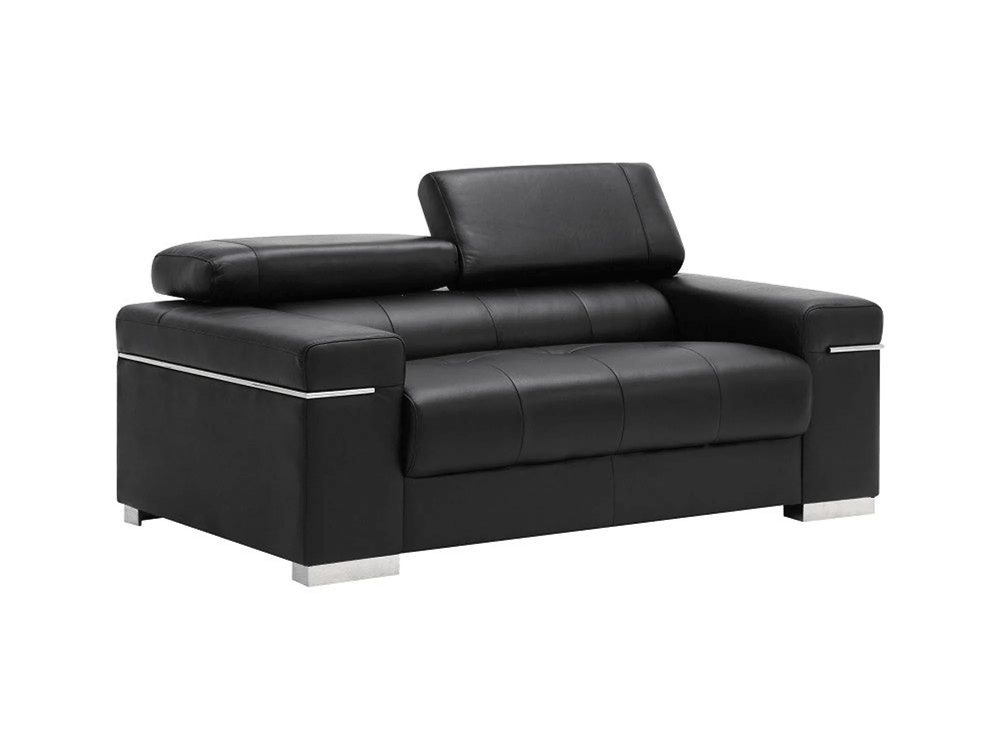 Downtown Leather Sofa in Black