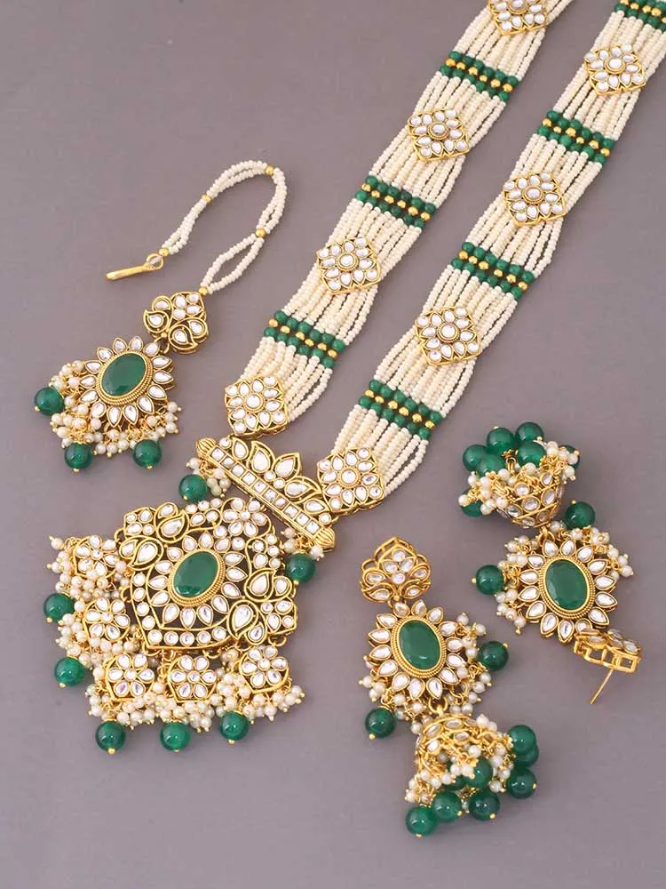 Emerald Aafreeda Jewellery Set