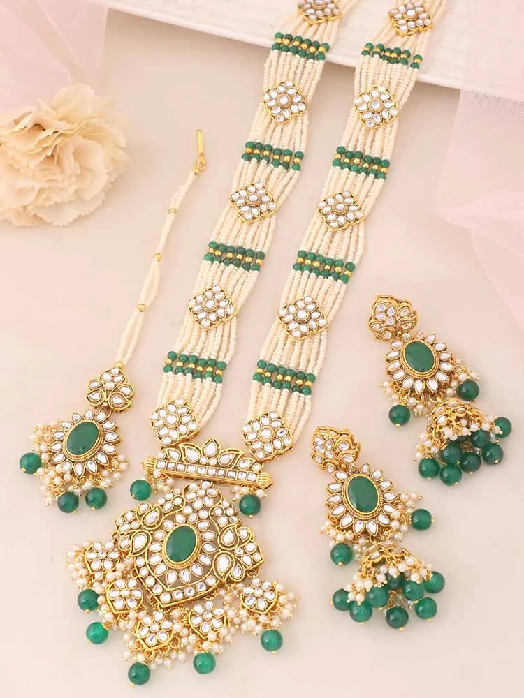 Emerald Aafreeda Jewellery Set