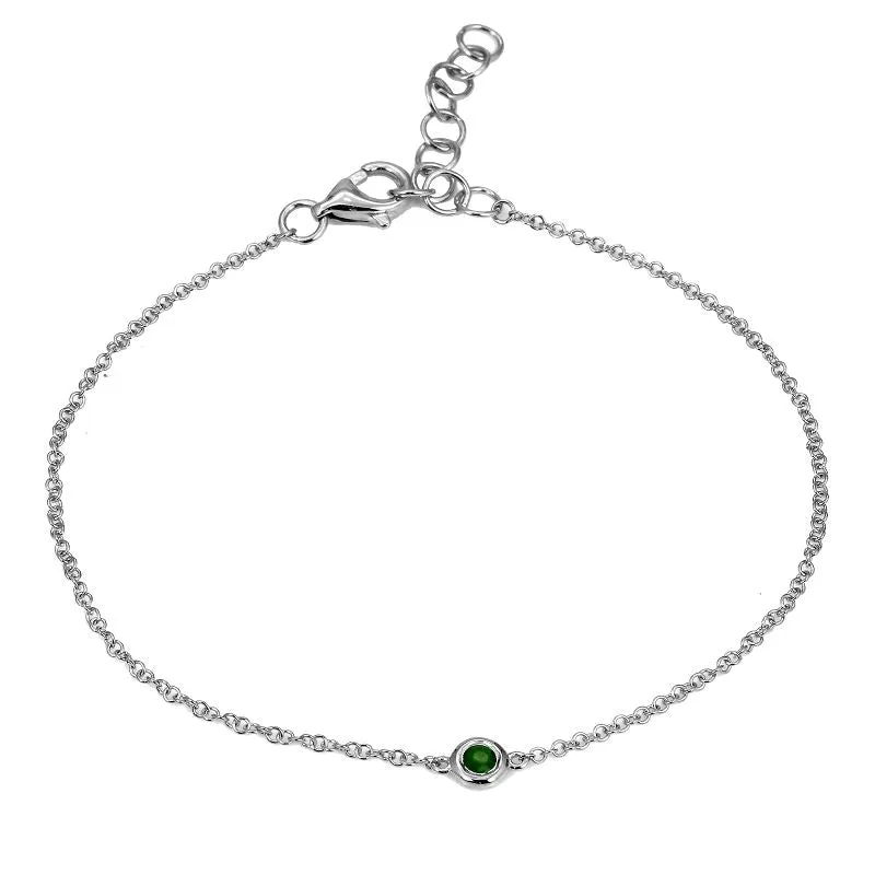 Emerald Birthstone Bracelet