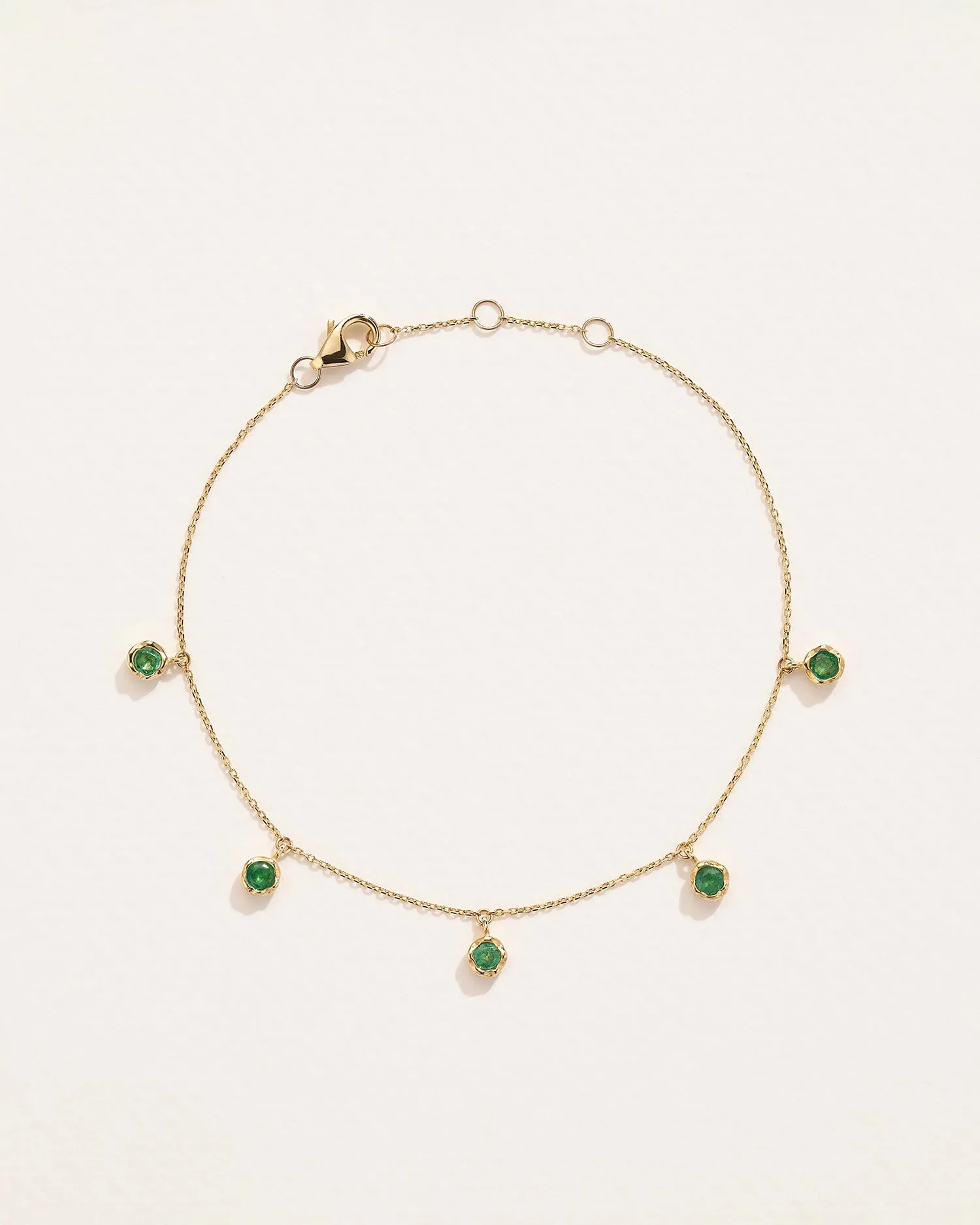 Emerald Station Droplet Bracelet