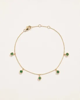 Emerald Station Droplet Bracelet