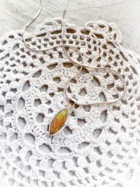 Ethiopian Opal Pendant Necklace