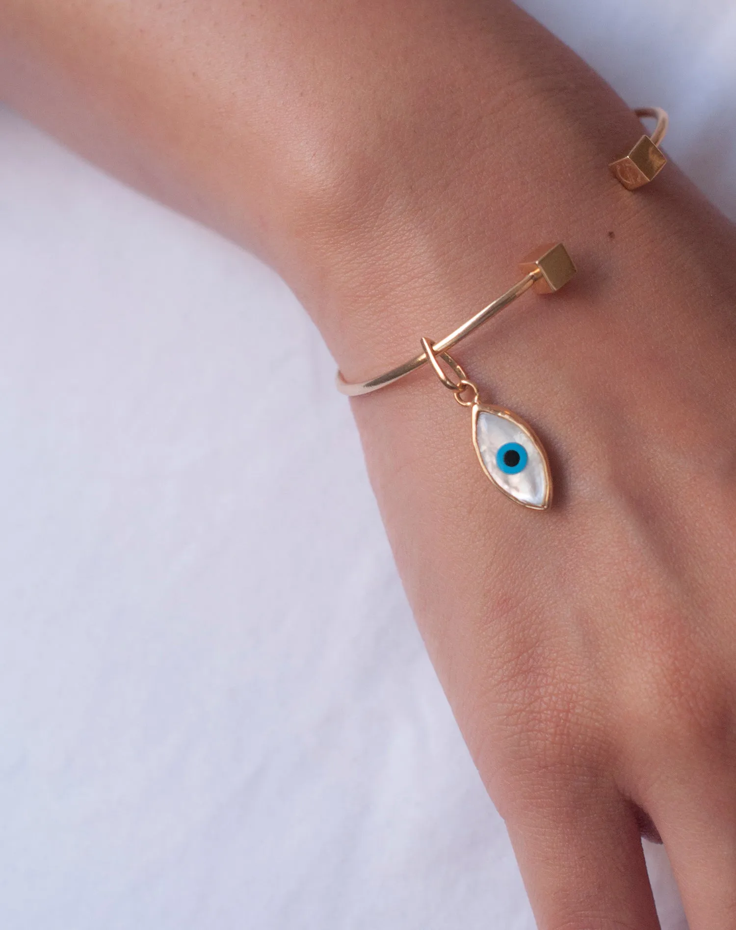 Evil Eye Charm Pendant – Marquise