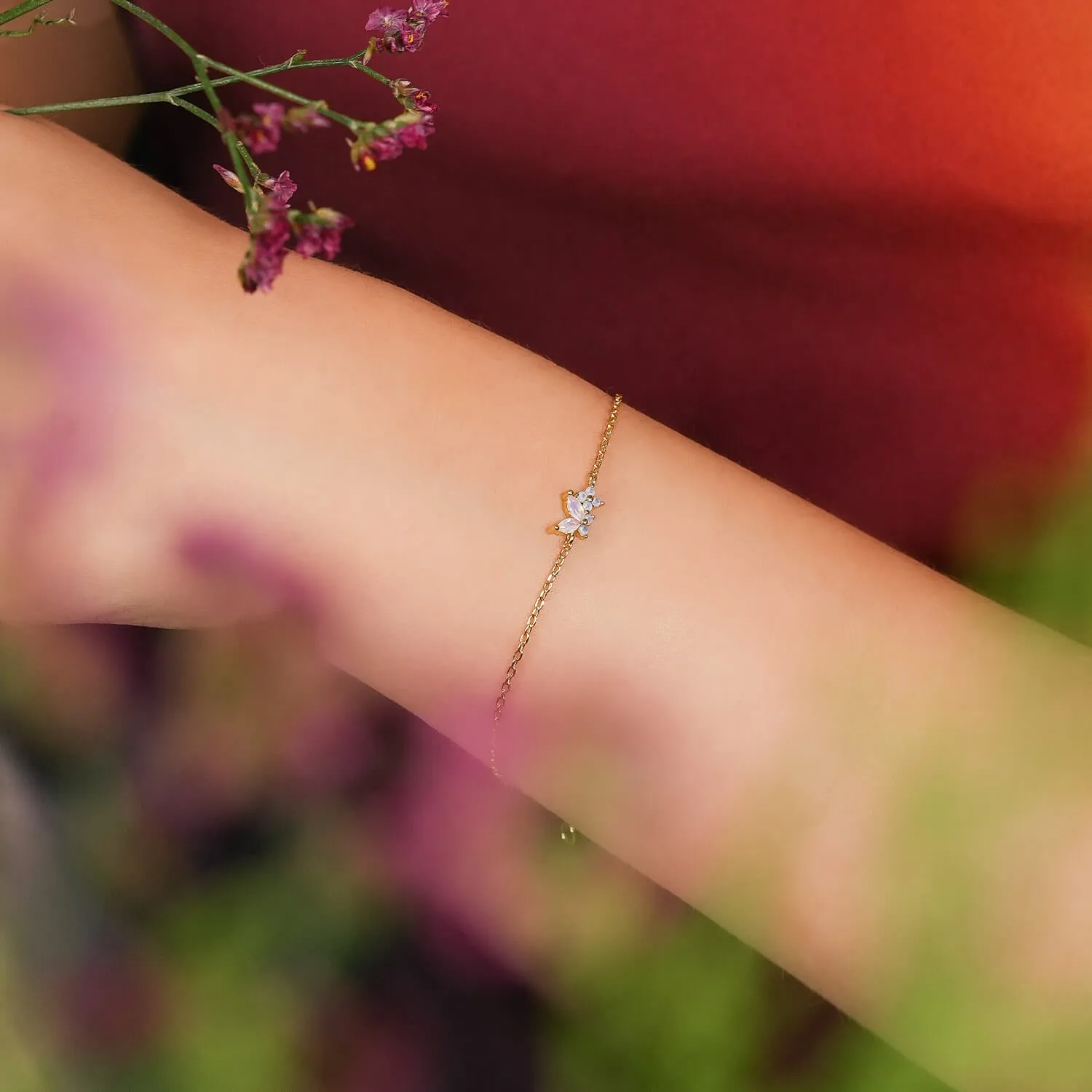 Gold Cho Butterfly Bracelet