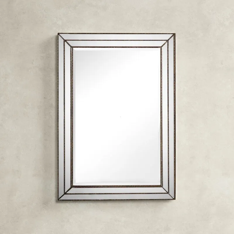 Guanua Traditional Rectangle Beveled Accent Wall Mirror