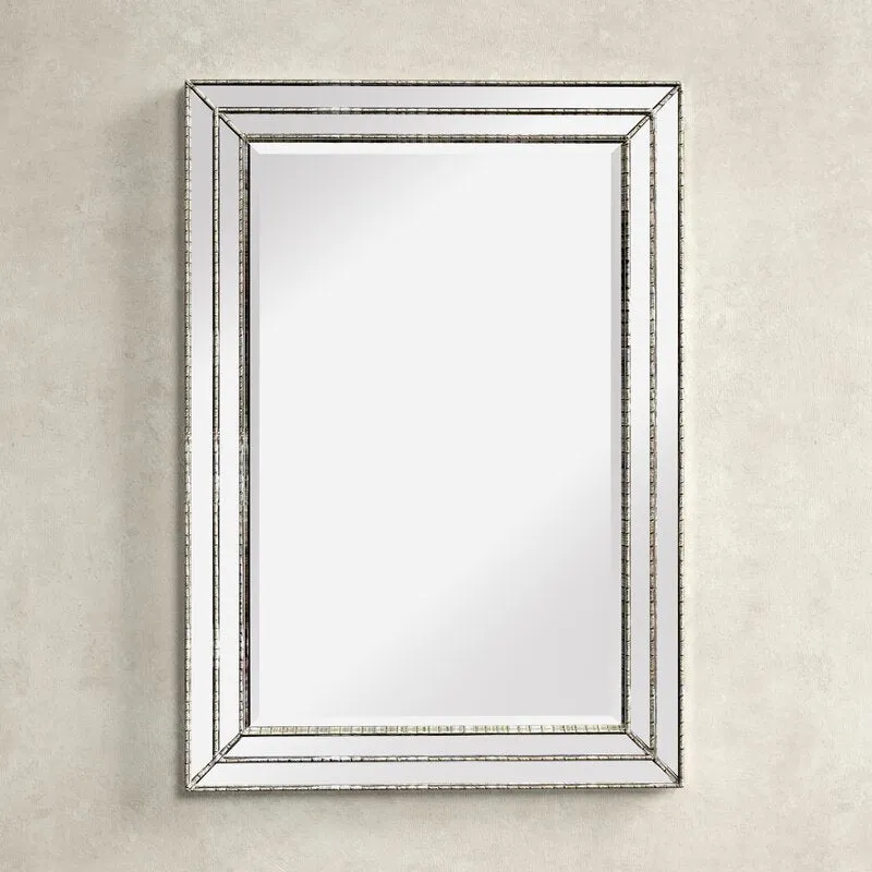 Guanua Traditional Rectangle Beveled Accent Wall Mirror