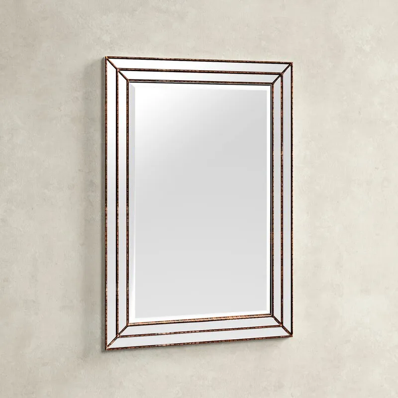 Guanua Traditional Rectangle Beveled Accent Wall Mirror