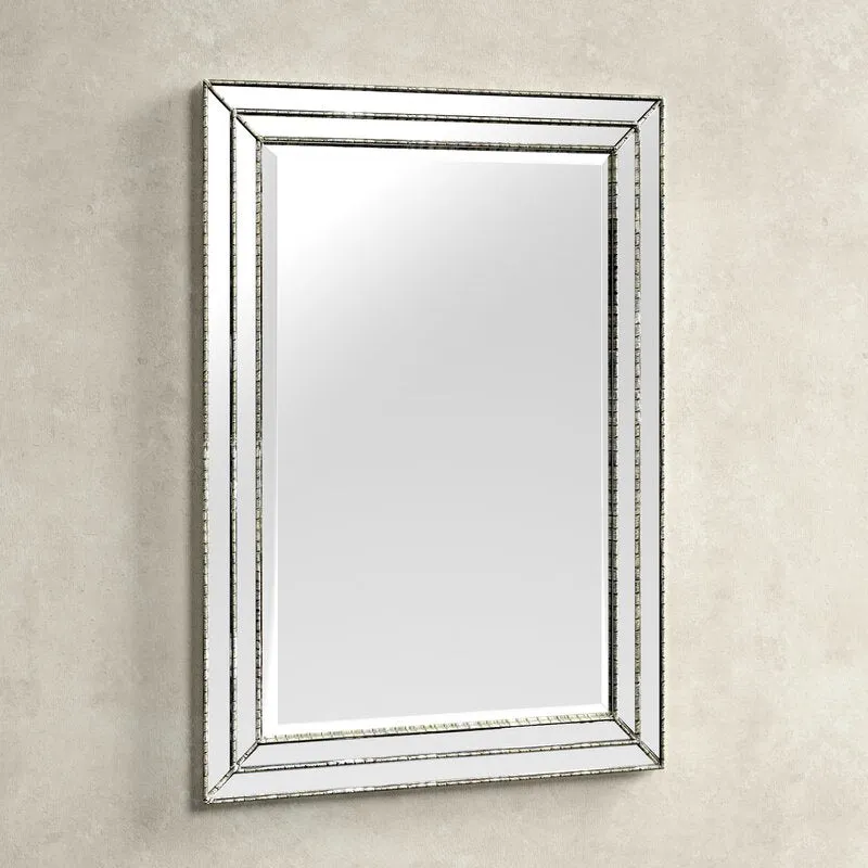 Guanua Traditional Rectangle Beveled Accent Wall Mirror