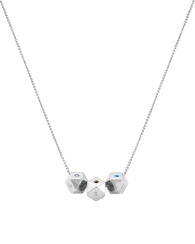 Hedra Birthstones Necklace - 925 Sterling Silver