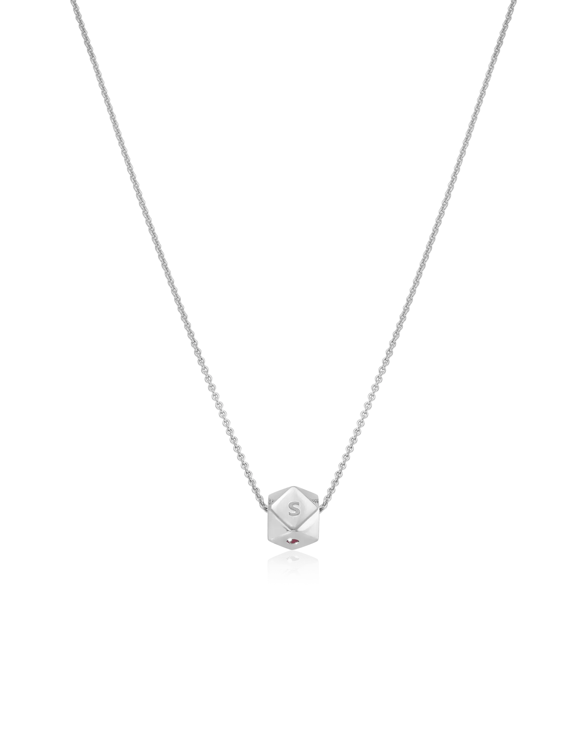 Hedra Necklace - 14K White Gold