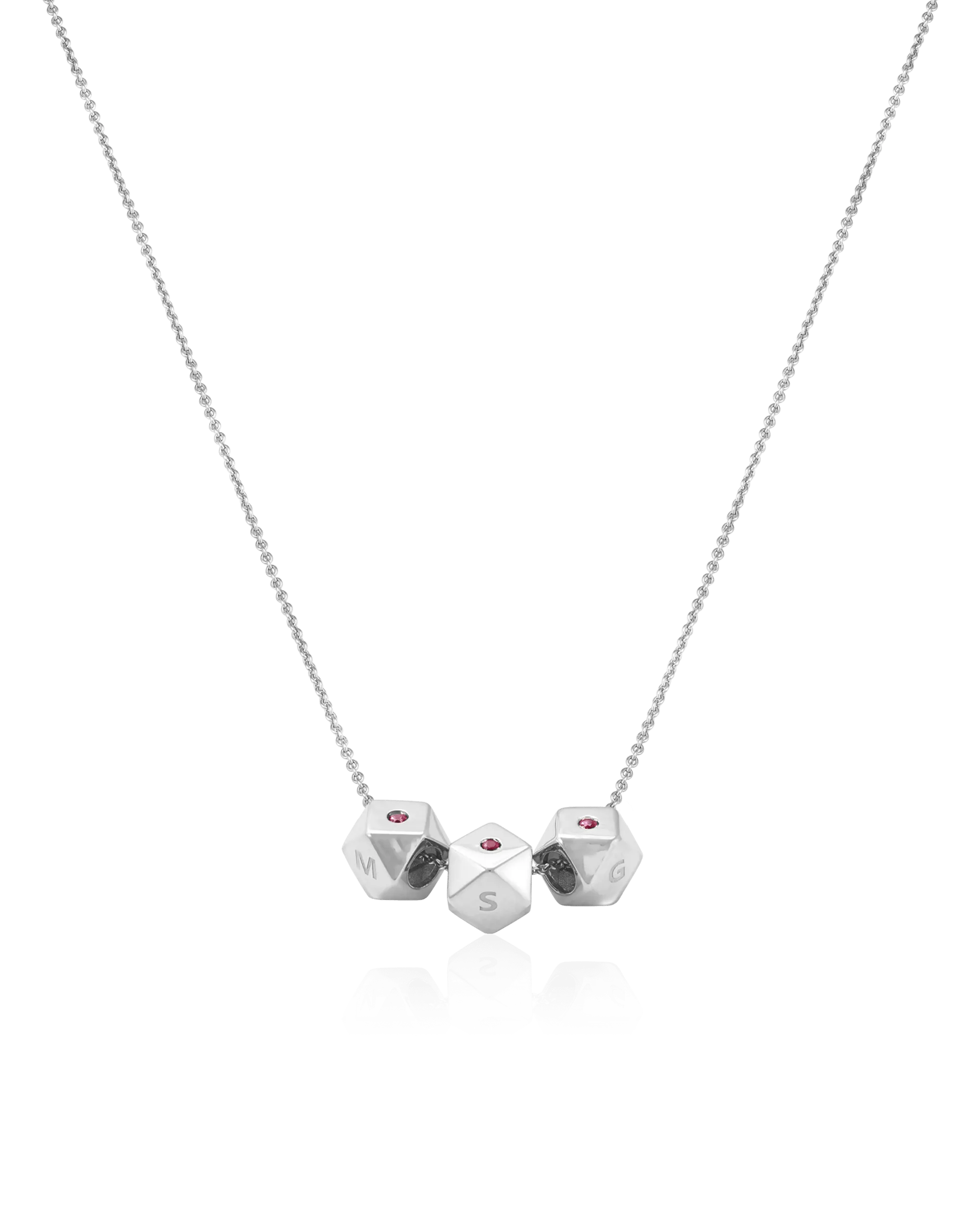 Hedra Necklace - 14K White Gold