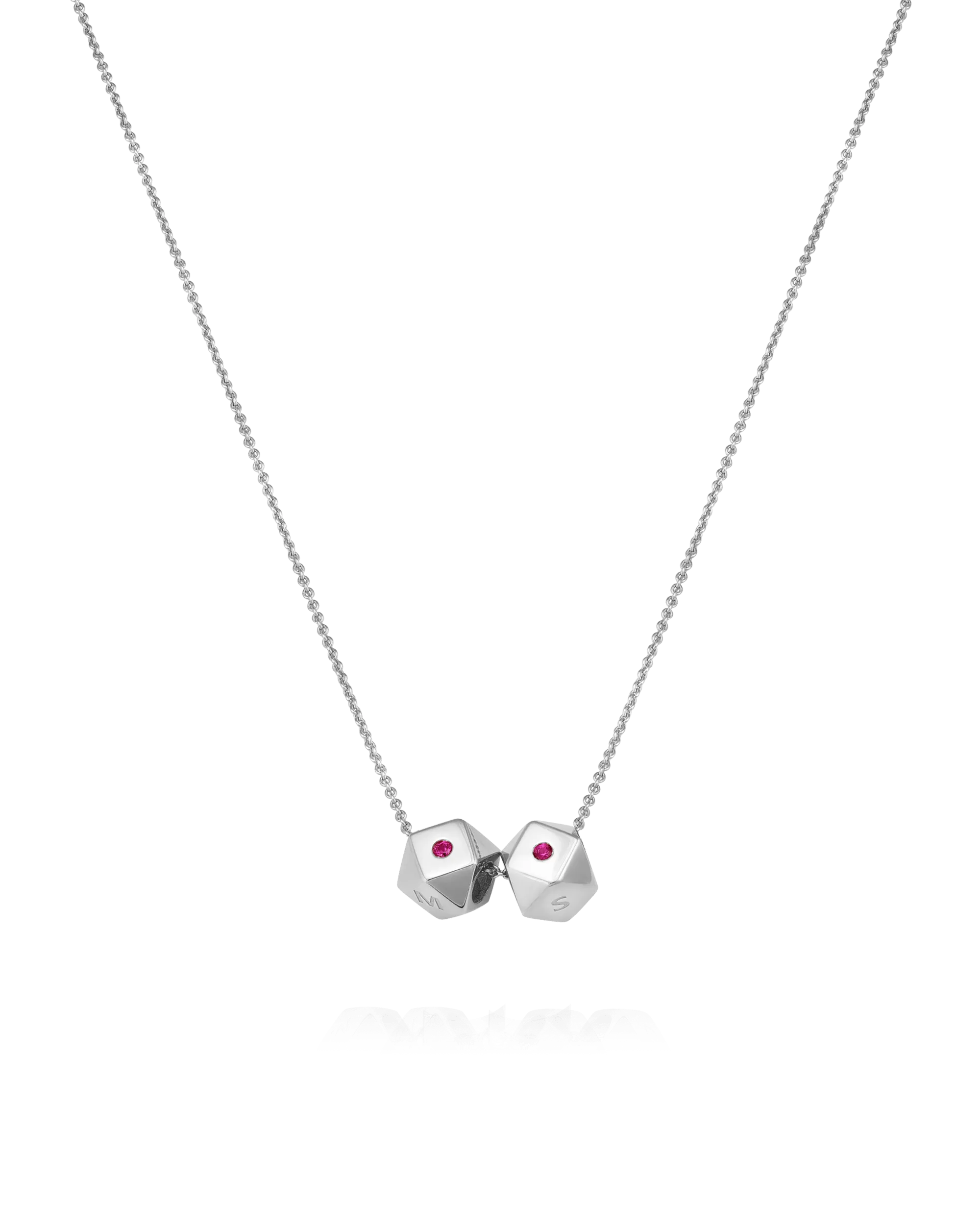 Hedra Necklace - 14K White Gold