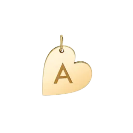 Initial Heart Charm